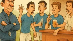 Barzelletta: Se si vincesse bevendo, sareste campioni