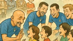 Barzelletta: Spalletti e Azzurri coi bambini