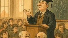 Barzelletta: Un accademico parla di ciò che ignora