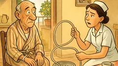 Barzelletta: Ho il catetere che non funziona.