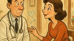 Barzelletta: Dottore, come va oggi, amore mio?